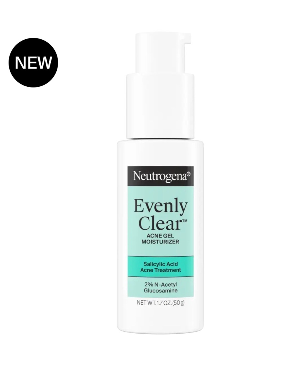 Neutrogena Evenly Clear Acne Gel Moisturizer - Mint Green